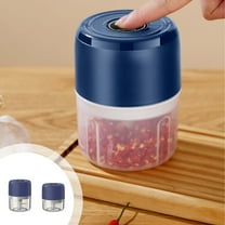 Gnmfd Mini Garlic Chopper USB Rechargeable Handheld Food Processor Vegetable Cutter Onion Masher Blender for Garlic Pepper Ginger Kitchen Cooking Prep Portable