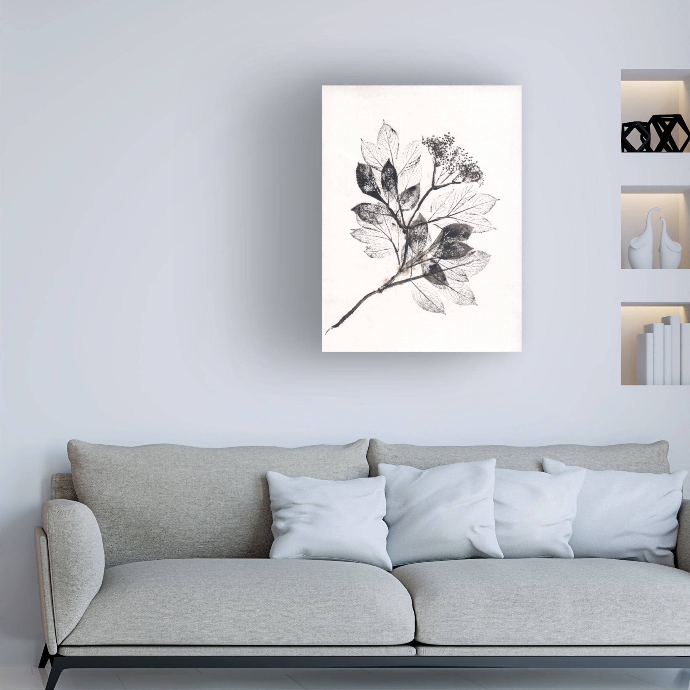 Canvas Wall Art - Pernille Folcarelli 'Elder BW' Wall Art for Living Room, Bedroom, or Office Décor by Trademark Fine Art - 14 x 19 Inches