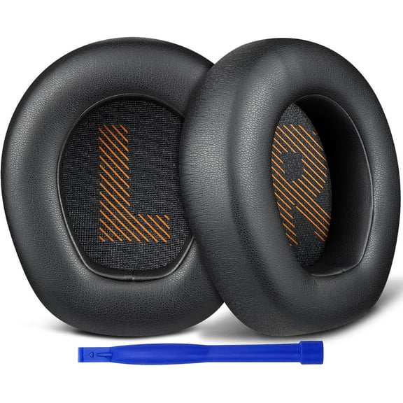 SOULWIT Professional Replacement Earpads Cushions for JBL Quantum 400 (Q400) Headphones, Ear Pads with Softer Protein Leather - Black