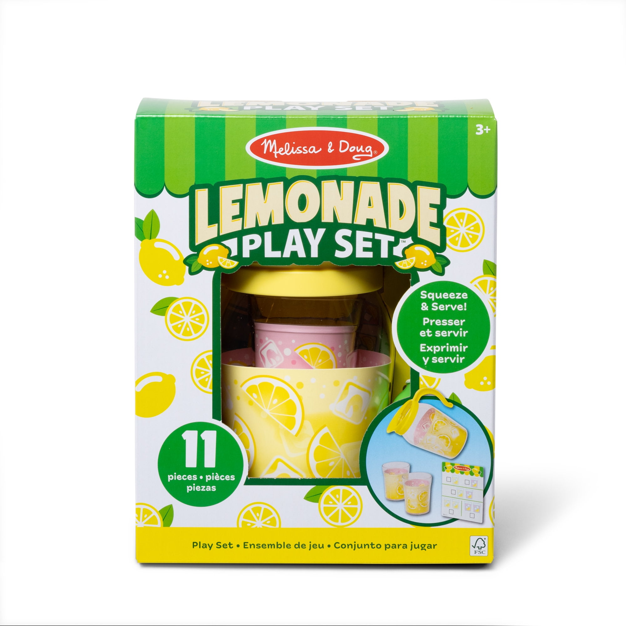 Melissa & Doug Lemonade Pretend Play Food and Drink Toy for Toddlers, Preschoolers, and Kids Ages 3+ - FSC Certified