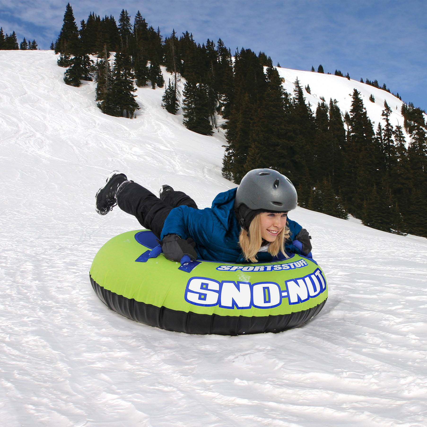 Sportsstuff Inflatable 48-Inch Sno-Nut Snow Tube with Foam Handles | 30-3201