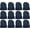 12 Pack Adult Black, variant on 12 Pack Winter Beanie Hats for Men and Women – Bulk Knit Beanies