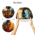 thumbnail image 5 of Kdxio Moonlit Hairless Cat Monk Pattern Satin Bonnet Silk Bonnet Hair Bonnet for Sleeping Hair Bonnets for Women Curly Natural Hair, 5 of 6