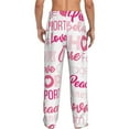 thumbnail image 3 of Fotbe Breast Cancer Pink Ribbons Awareness (2) Men's Pajama Pants,Sleepwear Pants,Pj Bottoms Drawstring And Pockets-X-Large, 3 of 9
