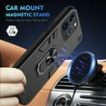 thumbnail image 4 of Allytechgroup iPhone 13 Pro Max Case Cover, Bumper Shockproof Case with Ring Holder Stand Compatible with Car Mount Premium PC and TPU Phone Case for iPhone 13 Pro Max, Black, 4 of 7