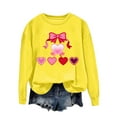 thumbnail image 4 of YUNAFFT Valentine's Day Sweatshirt for Women Soft Printed Long Sleeve Round Neck Casual Loose Fit Pullover, 4 of 5