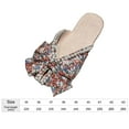thumbnail image 3 of Fashion Women Flat Slippers Ladies Bow Tie Shoes for Household Party Outdoor Red 36, 3 of 8