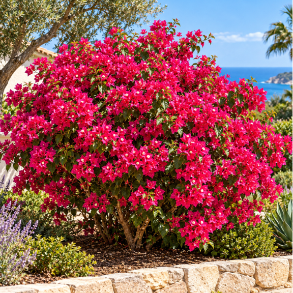 Set 3 La Jolla Bougainvillea Live Plants, 4-6 Inch Tall Flowering Tropical Vine, Garden Plant for Patio and Containers