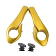 thumbnail image 4 of 2x extremos de manillar de bicicleta de montaña manillar componentes de empuñaduras de aluminio ligero Oro, 4 of 8