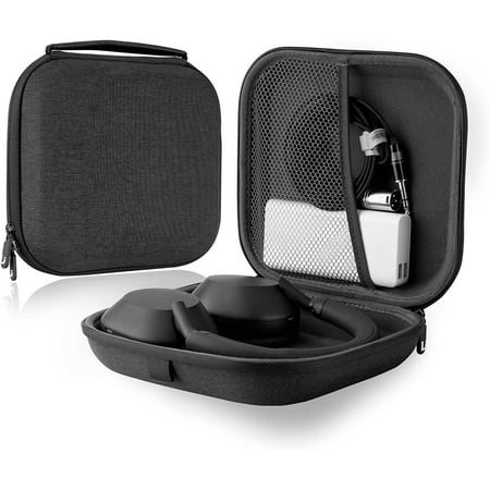Linkidea Headphones Carrying Case Compatible with S0NY WH-1000XM5/1000XM4/1000XM3 WH-ULT900N WH-CH710N Protective Hard Shell Travel Bag with Cable Charger Storage (Dark Grey)