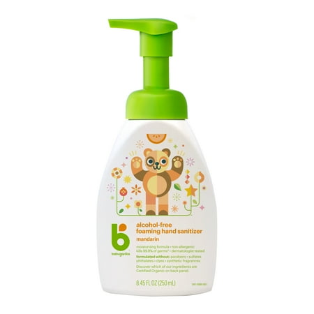 UPC: 0813277010685 | Babyganics Alcohol-Free Foaming Hand Sanitizer  Pump Bottle  Mandarin  8.45 oz