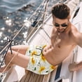 thumbnail image 2 of luoweisi Men's Beach Shorts Quick Dry Swim Trunks with Mesh Lining Daisy L, 2 of 5