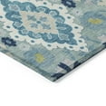 thumbnail image 4 of Addison Rugs Chantille Indoor/Outdoor Traditional Vintage Teal Washable Rectangle Rug, 9' x 12', 4 of 6