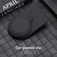 thumbnail image 4 of Riwesomey Estuche para gafas de coche Auto Sun Shadow Gafas de sol Clip de almacenamiento Tarjeta Ticket Mount Holder Accesorios interiores Kits de molduras para tableros de automóviles Negro, 4 of 6
