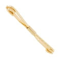 thumbnail image 2 of Ky & Co Gold Tone Twisted Rope Look Bent Wire Collar Bar Clip Mens Adult, 2 of 2