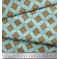thumbnail image 3 of Soimoi Poly Georgette Fabric Diagonal Check Print Fabric by The Yard 52 Inch Wide, 3 of 5