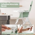 thumbnail image 4 of Trona plegable BABY JOY portátil con bandeja y reposapiés, color verde, 4 of 9