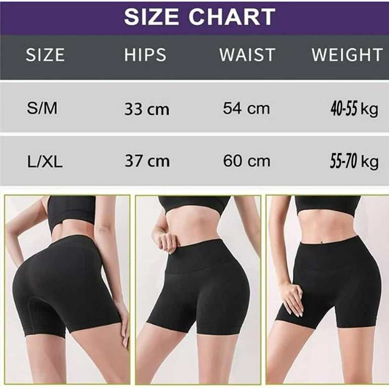 Ion Shaping Shorts for Women,Comfort Breathable Fabric Shapewear,Unique  Fiber Restoration Body Shaper for Women (S/M: 40-55kg) 