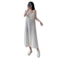 thumbnail image 2 of Qarigey Vestido Largo Sin Mangas Gasa Ropa De Verano Vestido Suelto Sexy, Blanco, S Vestidos Blanco SG Qarigey AP001588-04B, 2 of 6