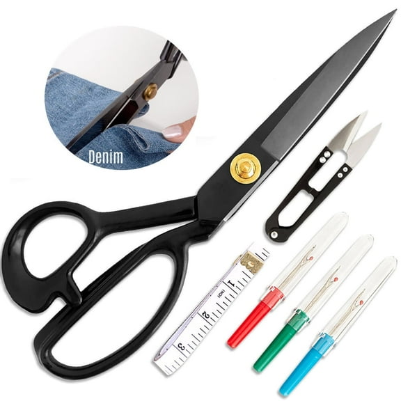 9 inch Fabric Scissors Sewing Scissors Sharp Fabric Cutting Shears for Denim