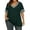 Dark Green, variant on Printed Short Sleeve Round Neck T Shirt Top for Women Everyday Casual Comfort, L, Navy
