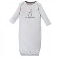 thumbnail image 4 of Touched by Nature Baby Boy Organic Cotton Long-Sleeve Gowns 3pk, Cactus Llama, Preemie, 4 of 4