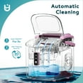 thumbnail image 3 of EUHOMY Countertop Ice Maker 26 lbs/Day Portable Self-Cleaning, 9 Bullet Ice in 6 Min, Pink, 3 of 9