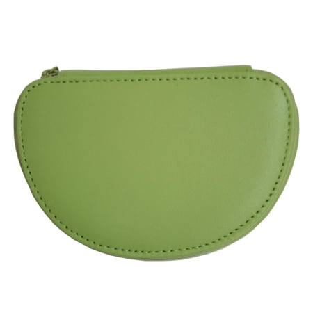 Mini Jewelry Zippered Travel Case in Genuine Leather
