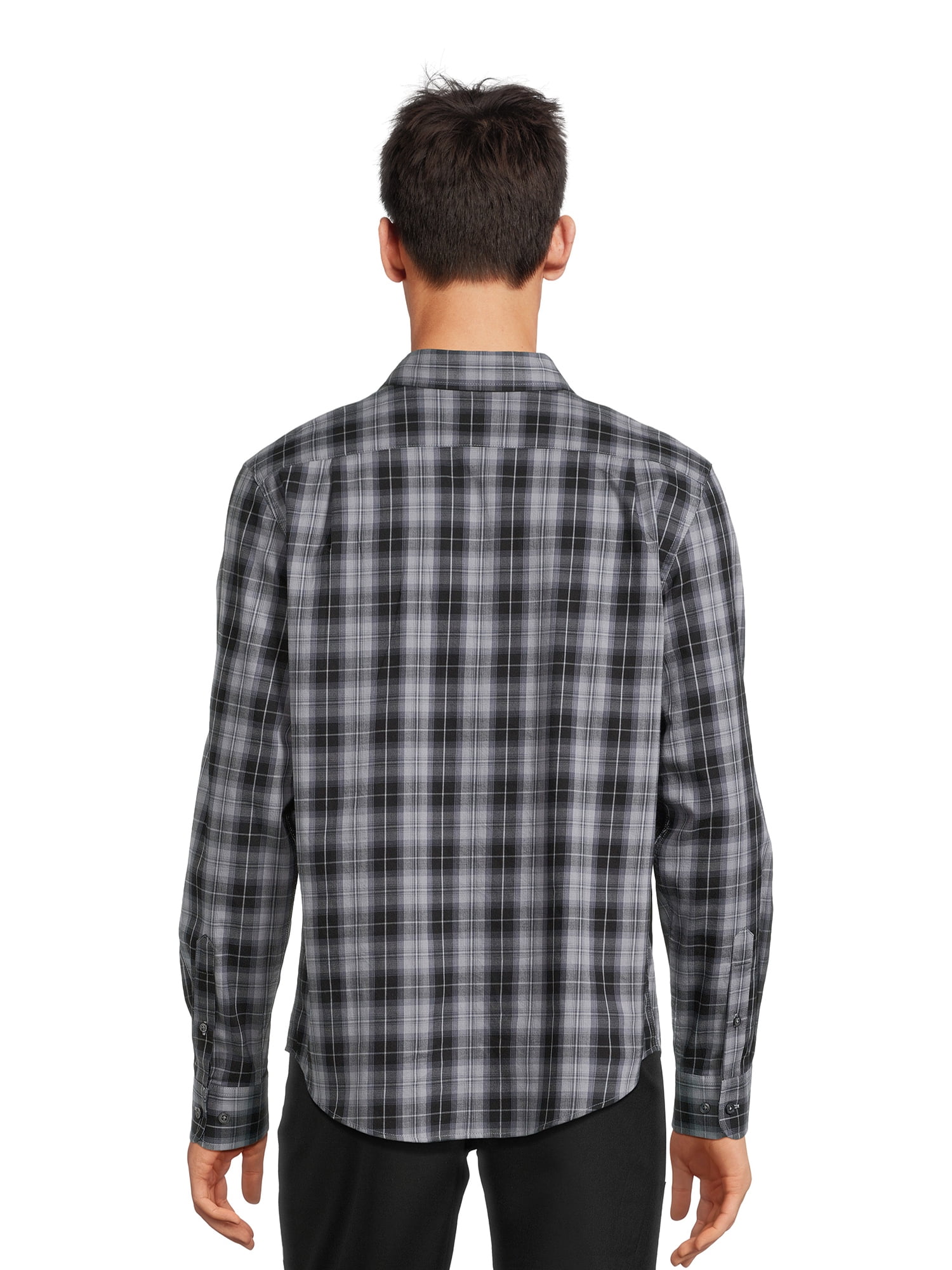 George Men's Long Sleeve Poplin Button-Up Shirt