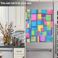 thumbnail image 3 of Yayeee Magnetic Dishwasher Cover for The Front Decoration Home Kitchen Machine Sticker Protector, Colorful Geometric Pattern, 3 of 6