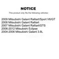 thumbnail image 2 of CMX Front Disc Brake Rotors Pair for Car Mitsubishi Eclipse Galant K8-100417, 2 of 8