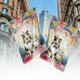 thumbnail image 4 of Happy Birthday to Shetland Sheepdog Kitten Party Balloons Cake House Flag 28x40in Double Sided Sheltie Dog Lover Gifts Outdoor Decor - 00027, 4 of 5