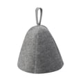thumbnail image 2 of Gorro de baño de fieltro, gorro ruso, turbante para el cabello, protección para la cabeza, toalla rápida para el baño Gris, 2 of 9