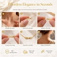thumbnail image 5 of Gold Plated 925 Silver Necklace Extender for Women,Necklace Clasp Small Bracelet Extender Clasps for Jewelry Making Silver Jewelry DIY, 5 of 16