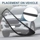thumbnail image 3 of 1 par de biseles de recorte de faros delanteros izquierdo y derecho para Toyota HILUX REVO 2015-2017 ABS Negro, 3 of 6