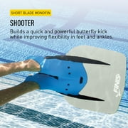 FINIS Shooter - Fiberglass Monofin to Improve Form and Strength - Mermaid-Style Swimming Fin for Men and Women - Adult Swim Flipper for Swimming and Pool Accessories - Medium