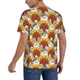 thumbnail image 2 of Lsque Cartoon Sunflowers Pattern Mens Polo Golf Shirts Funny Graphics Shorts Sleeve Button Shirts Baseball T-shirt-Medium, 2 of 7