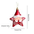 thumbnail image 3 of Xihbxyly Los Artículos Más Vendidos Adorno para Árbol de Navidad, 2 Piezas, Plástico para Colgar En La Víspera de Navidad, Bonitos Accesorios para Árbol de Navidad de Color Rojo, Decoración Colgante, 3 of 6