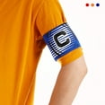 thumbnail image 5 of Brazalete de capitán Uxcell, banda elástica con letra C para entrenamiento de equipo de fútbol, paquete de 2 en azul y rojo, 5 of 5