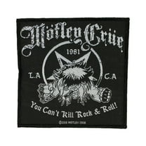Motley Crue You Can’t Kill Rock N Roll Patch Heavy Metal Woven Sew On Applique