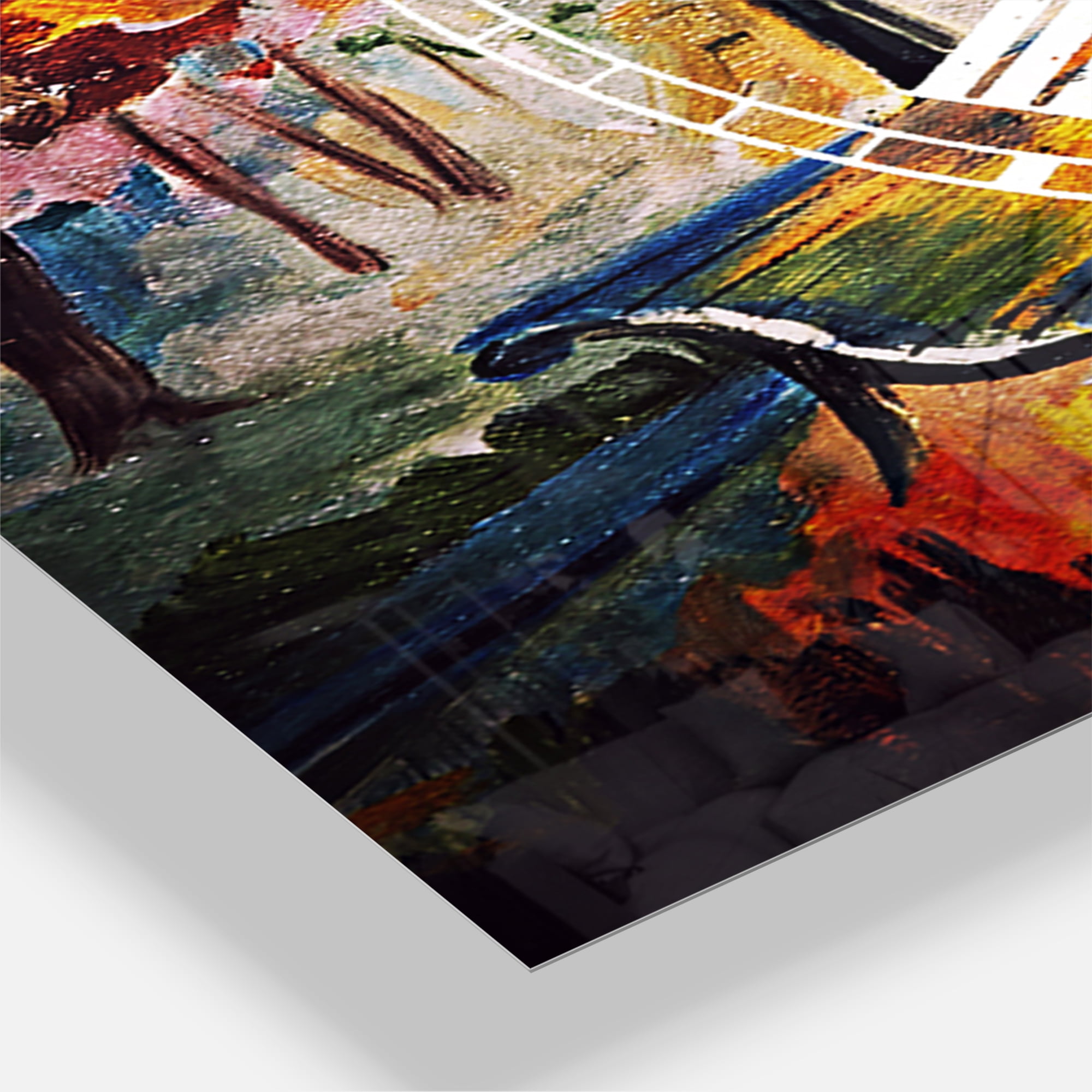 Designart 'Street in Autumn' Mediterranean wall clock
