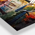 thumbnail image 3 of Designart 'Street in Autumn' Mediterranean wall clock, 3 of 3