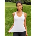 thumbnail image 6 of ANFERRY Women's Sweetheart Neck Workout Tank Tops Fitted Ribbed Seamless Racerback Athletic Camisoles with Built in Bra, 6 of 8