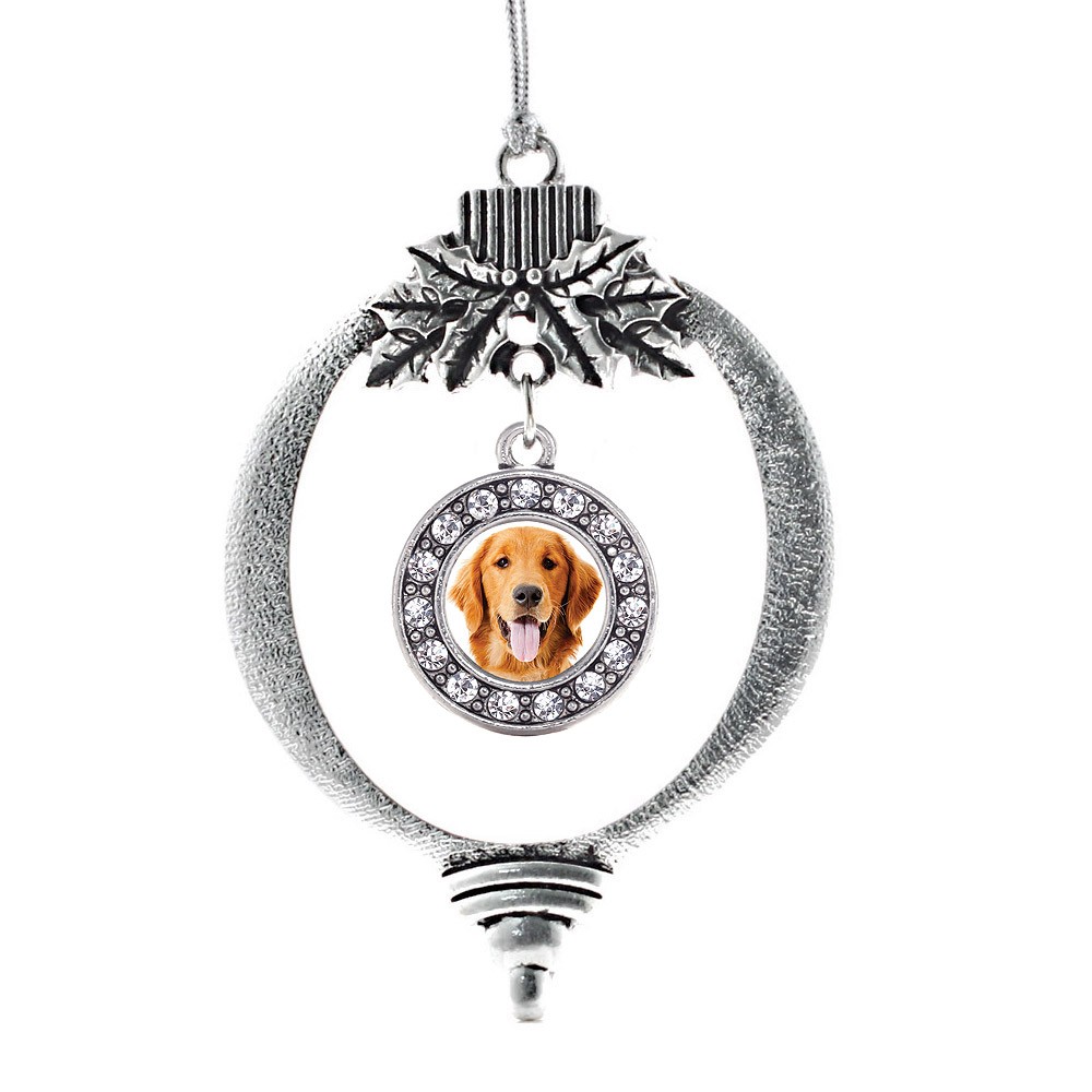 The Golden Retriever Circle Holiday Ornament