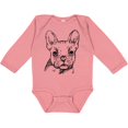 thumbnail image 3 of Inktastic French Bulldog Portrait Boys or Girls Long Sleeve Baby Bodysuit, 3 of 5