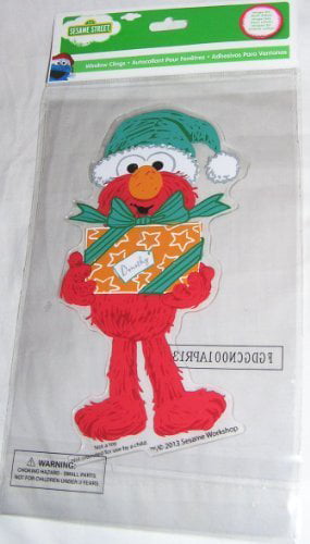 Details about   Christmas Sesame Street 8” Elmo Window Clings New In Packaging Image On 2 Sides 