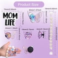 thumbnail image 3 of 14pcs Purple Roses Charms for Women Bogg Bags, Mix Butterfly Rose Flower Pearl Chain Decor Bogg Bag Charm Accessories Compatible with Simply Southern Beach Totes Handbags, 3 of 9