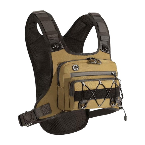 Hydration Vest Backpack, Lightweight Running Hydration Pack with Water Bladder Compatible Design, Breathable 3-Pocket Storage Vest for Running, Hiking, Cycling & Outdoor Sports