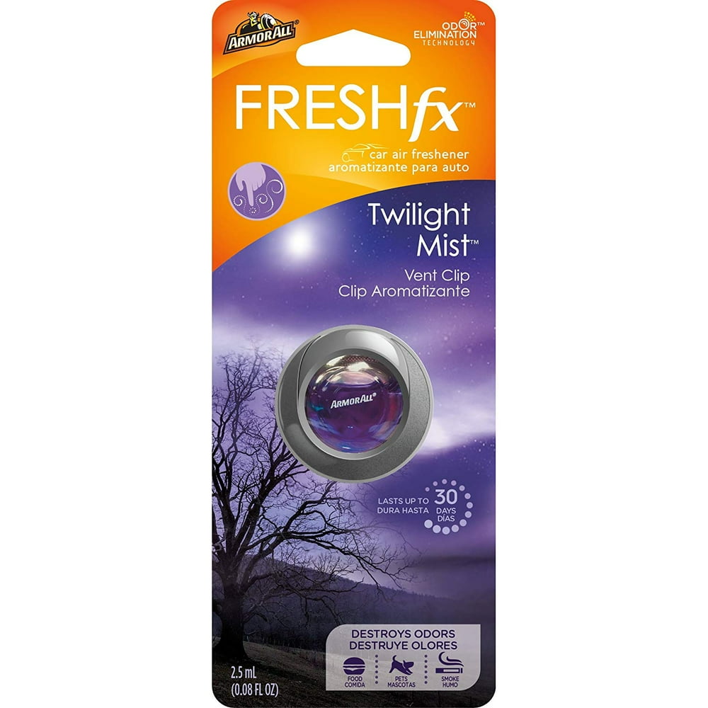 Armor All FRESHfx Car Air Freshener Vent Clip (Twilight Mist) Walmart
