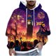 thumbnail image 2 of Sudadera con capucha para hombre, con cordón ajustable, bolsillos, estampado, jersey de manga larga, blusa de poliéster para hombre, 2 of 5